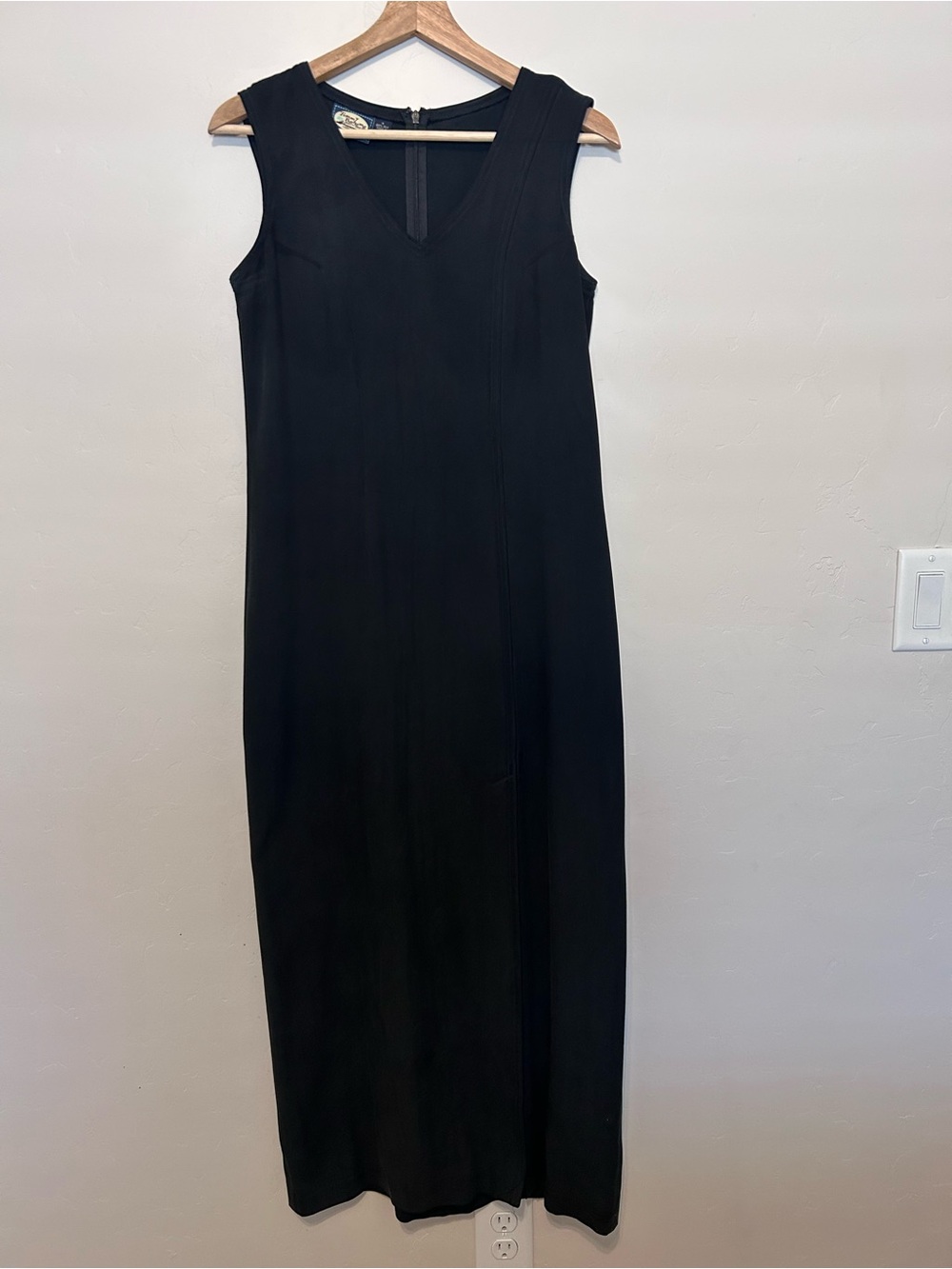 Tommy Bahama Black Sleeveless Maxi Dress 100% Silk